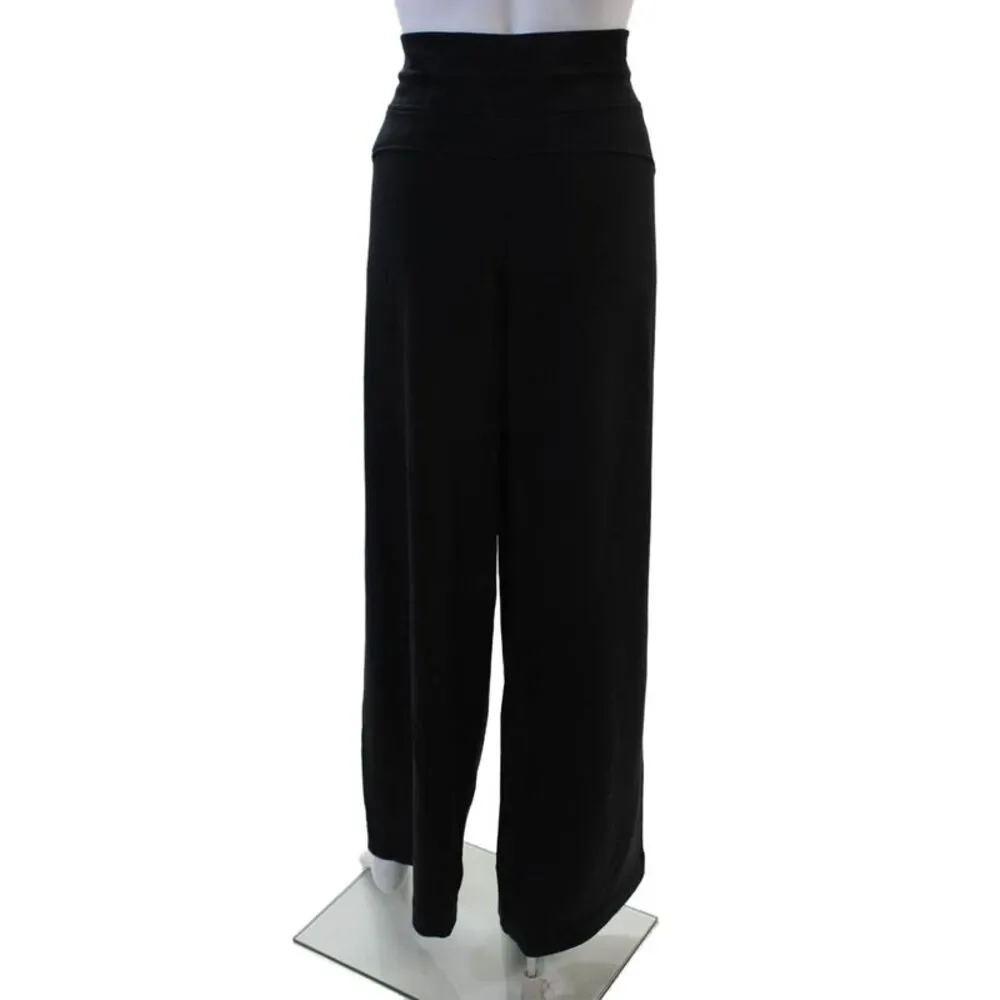 Athleta Womens Black Sweatpants Drawstring Tencel Blend Size XL